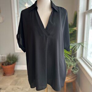 Cabi Black Replay Top - Sz L